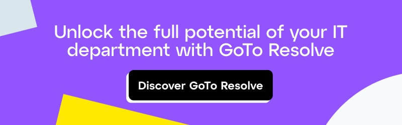 Descubra todo o potencial do seu departamento de TI com o GoTo Resolve Conheça o GoTo Resolve