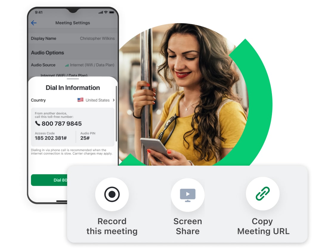 Joining a GoTo Connect meeting from mobile.